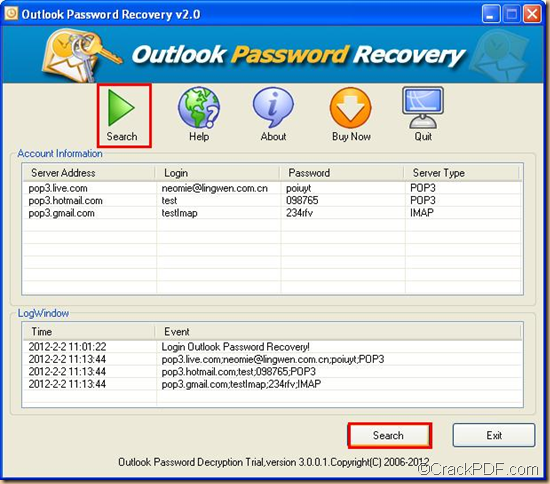 outlook password decryptor outlook password decryptor