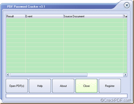 crack PDF password using PDF Password Cracker