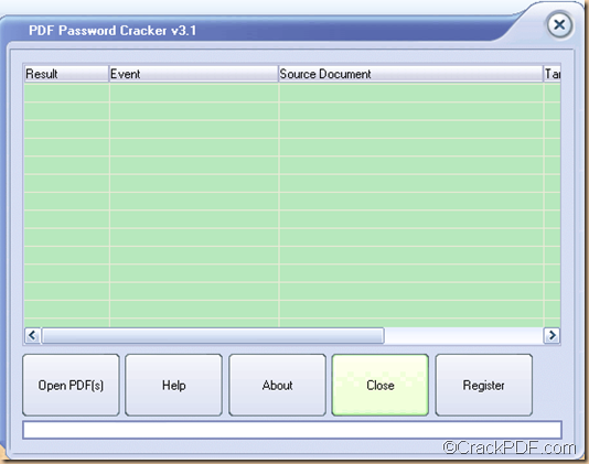 crack PDF password with PDF Password Cracker