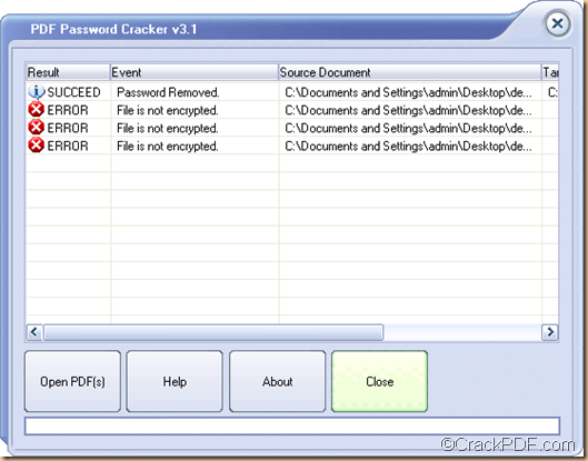 remove owner password from encrypted PDF