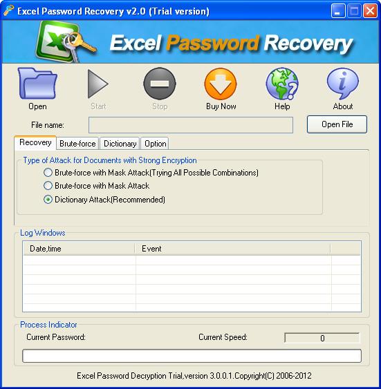 the CrackPDF XLSX Password Breaker