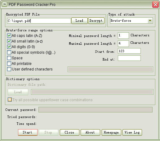 PDF Password Cracker Pro