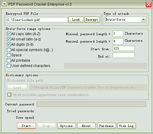 PDF Password Cracker Ent