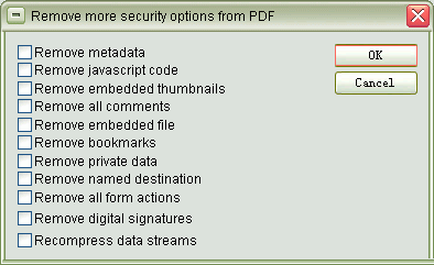 Remove javascript, PDF Password Recovery
