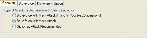select Brute-force with Mask Attack