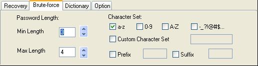 Set password length